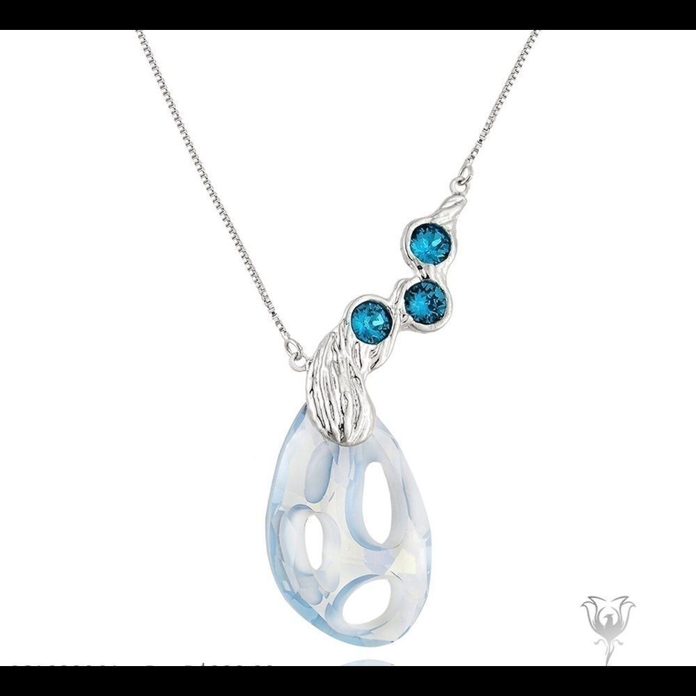 Swarovski crystals necklace unique  stunning